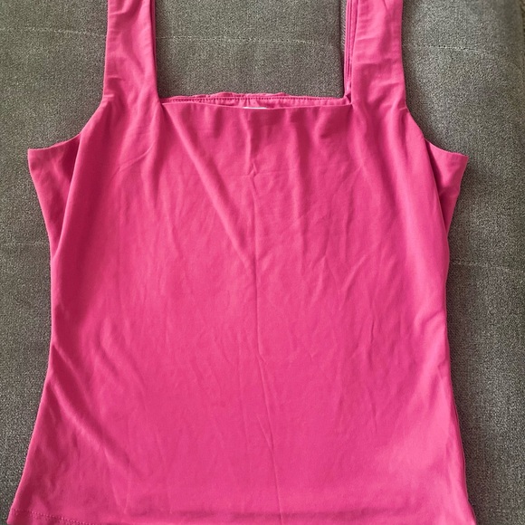 meraki Tops - Meraki Fuchsia Square Neck Camisole